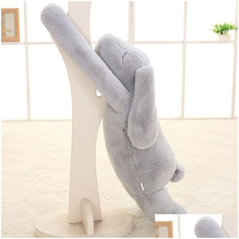 Plush Dolls Lovely Nt Animal 90Cm 120Cm Soft Cartoon Big Ear Bunny Plush Toy Rabbit Stuffed Pillow Girl Gift 220409 Drop Delivery Toys Dhbhj