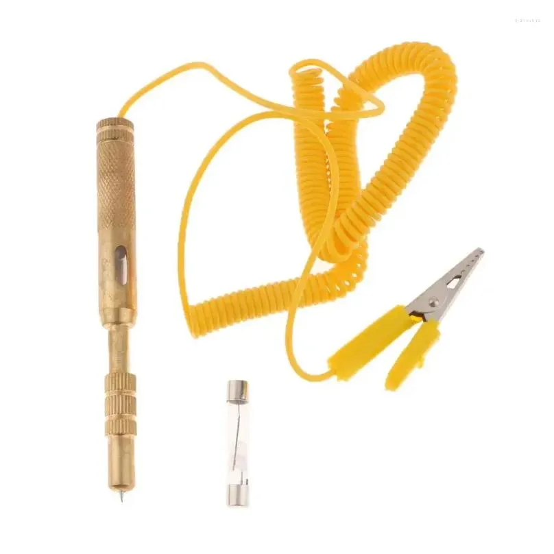 DC Car Truck Motorcycle Circuit Voltage Tester Fuses Test Pen Diagnostic Tool Yellow