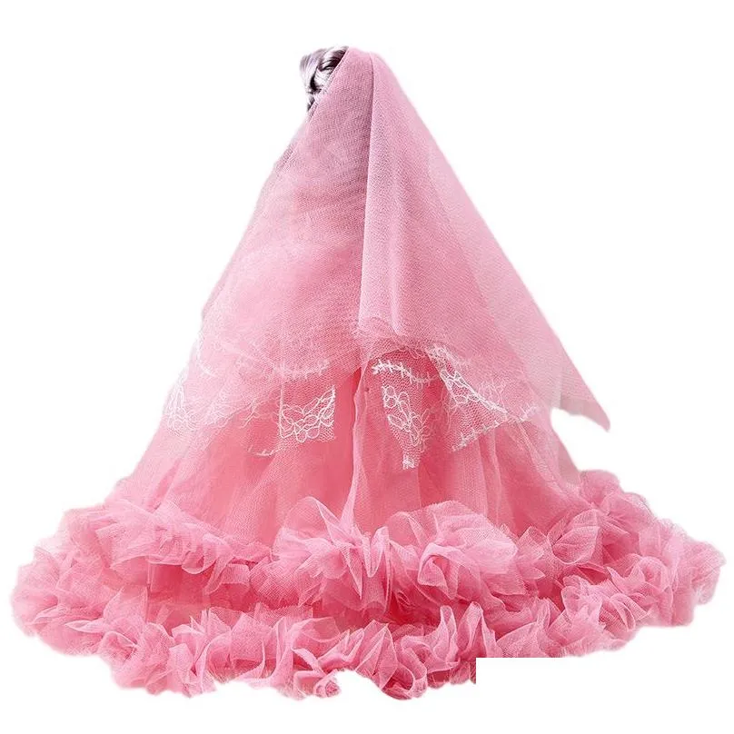 Dolls 45Cm One Piece Fashion Design Princess Doll Wedding Dress Noble Party Gown For Dolls Girl Gift 10 Colors Drop Delivery Toys Gift Dhcp1