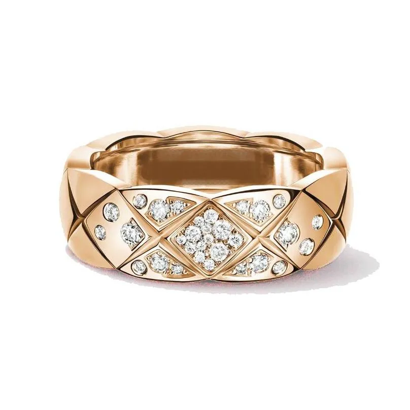 2022 love crush ring mens womens rings diamond luxury jewelry titanium steel gold silver rose size never fade nonallergy ladies band designer