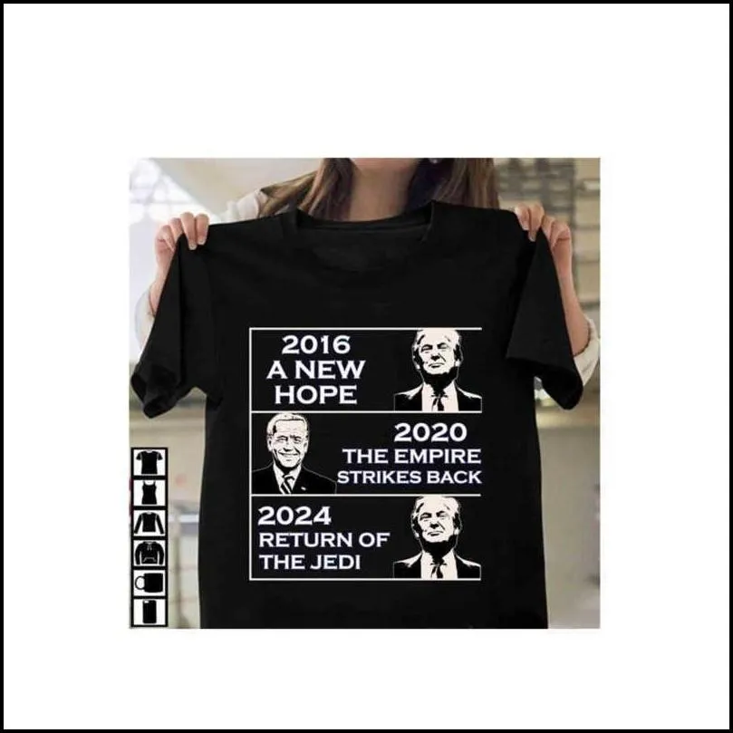 T-Shirts 2024 Trump Biden American Presidential Election Letters Printed T-Shirt Fashion Summer Boys And Girls Short Sleeve Top Tees C Dhzsq