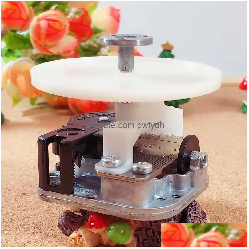 novelty items diy music box mechanism with rotating shaft and plate in contrary direction christmas gifts unusual 230707