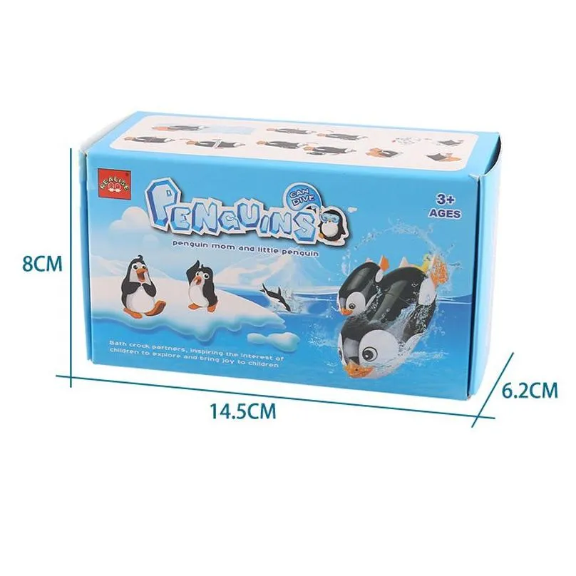 Electric/Rc Animals Battery Operated Swimming Electric Animals Toys Penguin With Bay Race Dive Water Bathing Tub Pool Drop Delivery To Dhlao