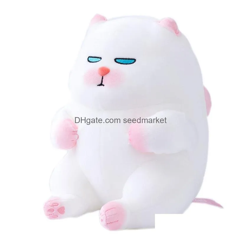 Other Home Decor Soft Down Cotton Cute Ugly Vivivat Sitting Cat Plush Toy Doll Slee Backrest Cushion Pillow Drop Delivery Garden Dh7Xv