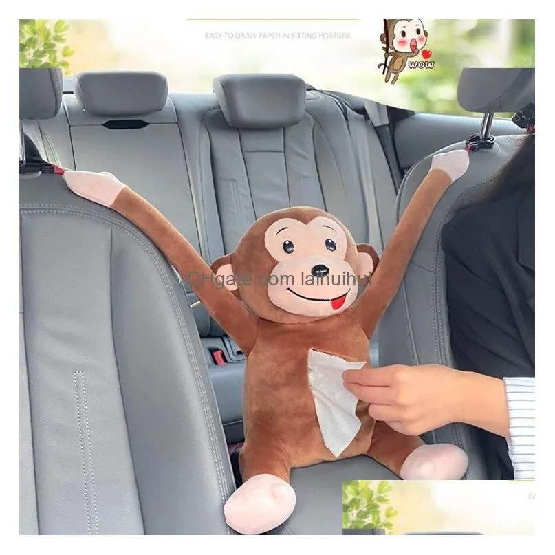 car tissue box pumping with hanging inner armrest sun visor toon cute creative es 220523