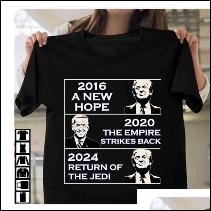 T-Shirts 2024 Trump Biden American Presidential Election Letters Printed T-Shirt Fashion Summer Boys And Girls Short Sleeve Top Tees C Dhzsq