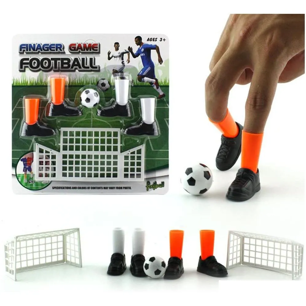Finger Toys Finger Soccer Toys Footballs Match Board Game Funny Table Games Set With Two Goals Toy Drop Delivery Toys Gifts Novelty Ga Dh9Iy