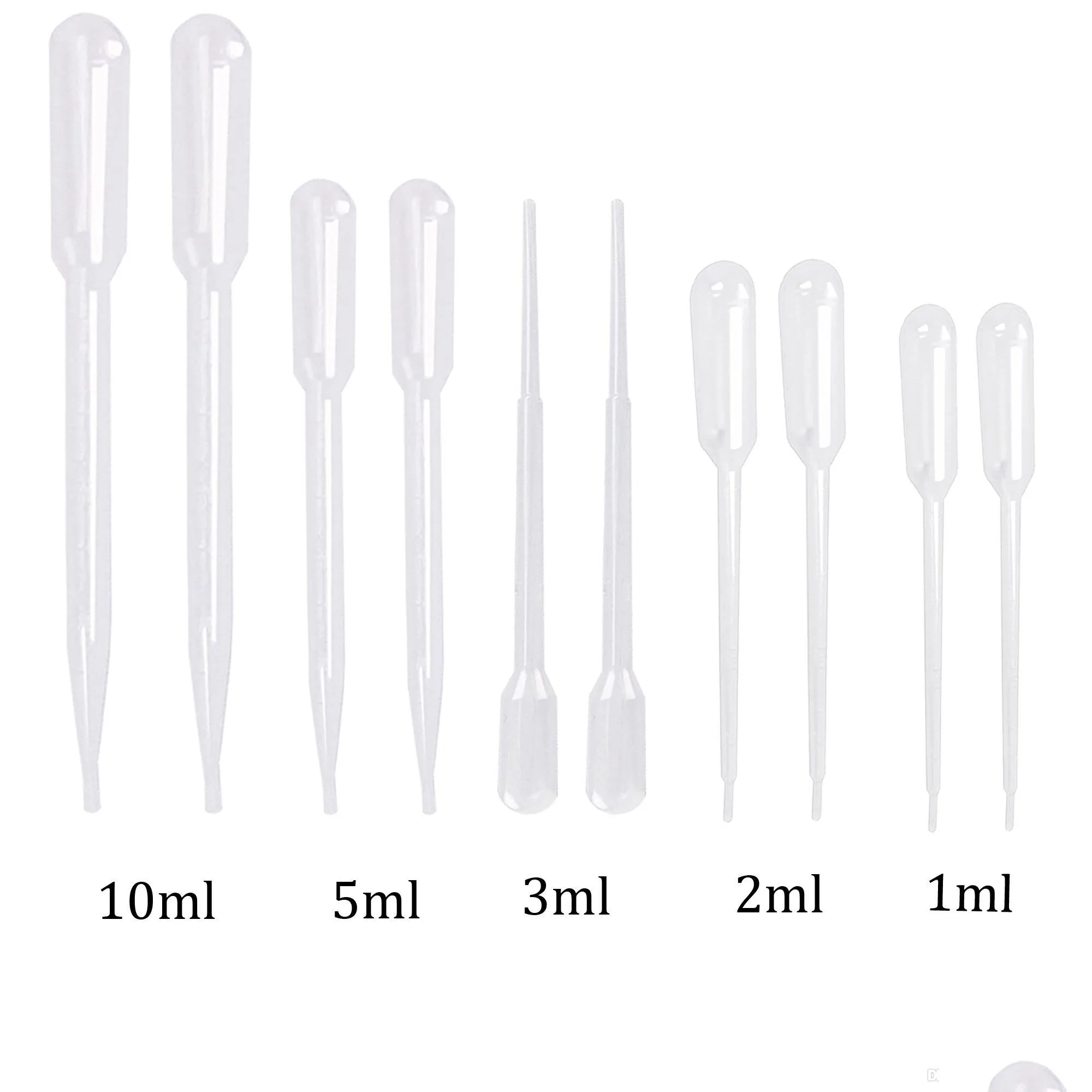 teenitor 1ml 2ml 3ml 5ml 10ml plastic transfer pipettes eye dropper  oils pipettes dropper makeup tool