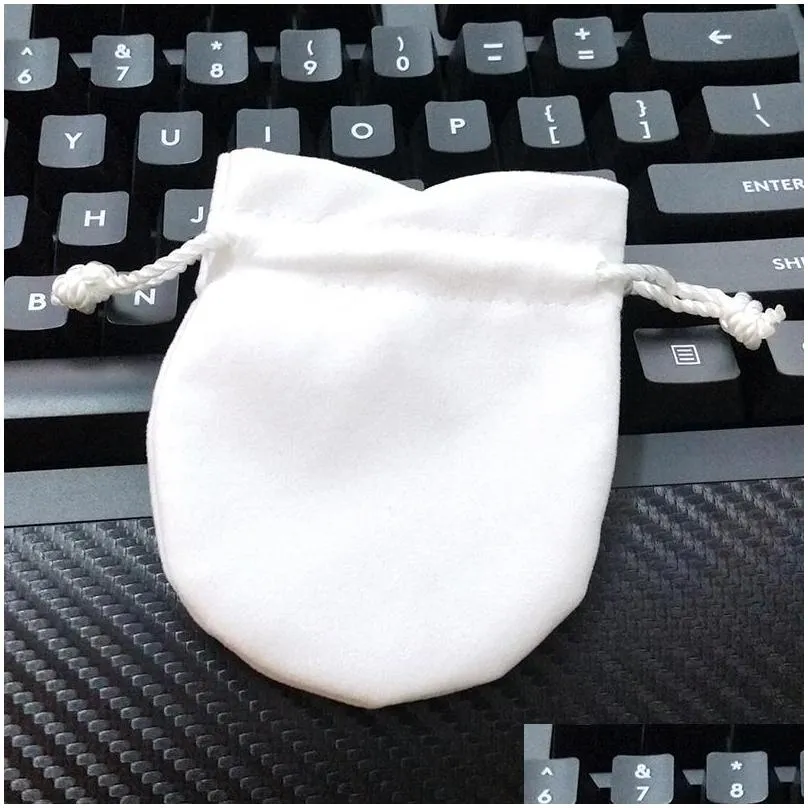 black white velvet bags fit european pandora jewelry packaging beads charms and bracelets necklaces jewelry fashion pendant pouches