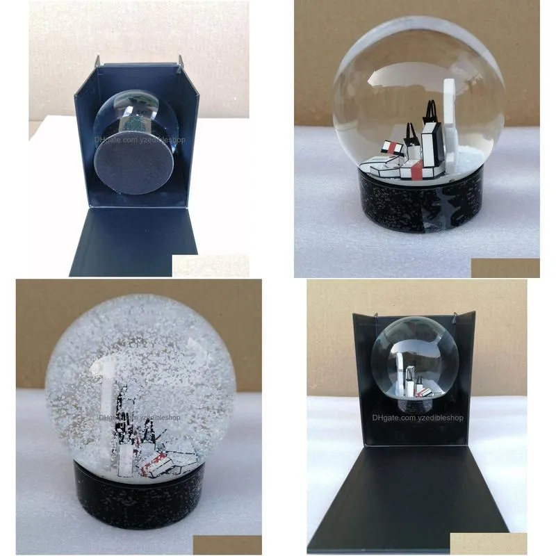 2019 christmas gift snow globe classics letters crystal ball with gift box limited gift for vip customer