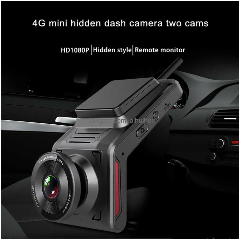 Car Dvr Dvrs K18 Cam Camera Rearview Mirror Tachograph Reverse 1080P 4G Wifi Dashcam With Gps Dash Camerahkd230701 Drop Delivery Mob Dhzji