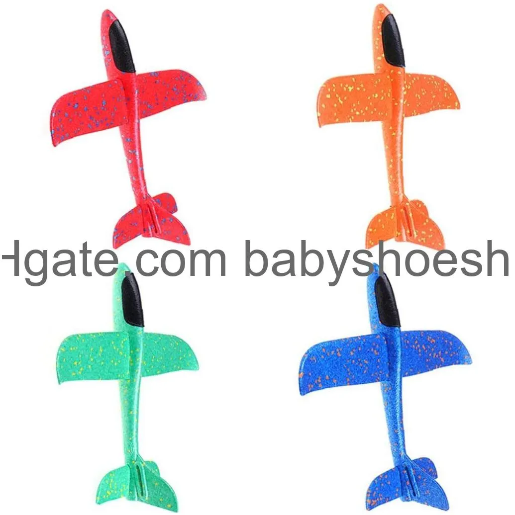 onsinic airplane toy glider plane set for boys foam aircraft air plane outdoor sports flying toy