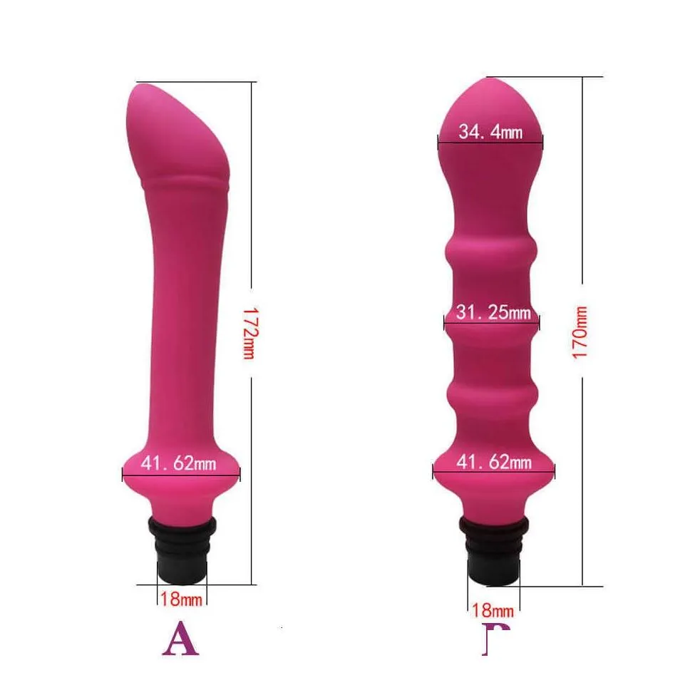 massager vibrator cock automatic machine attachements fascia gun massage head to silicone dildo toys for men women vibrators penis