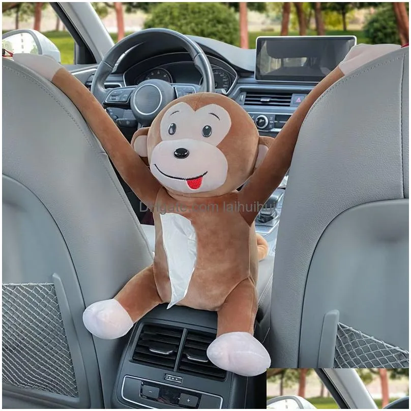 car tissue box pumping with hanging inner armrest sun visor toon cute creative es 220523
