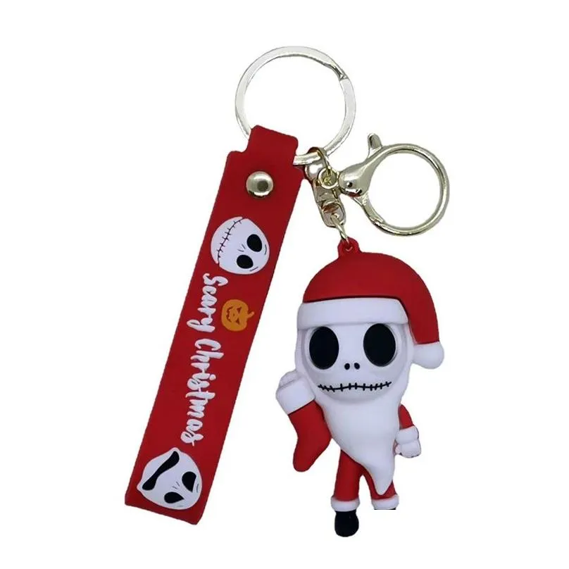10 styles anime characters doll toy cute keychain cartoon keychain childrens backpack pendant key chain accessories friends gift female car key