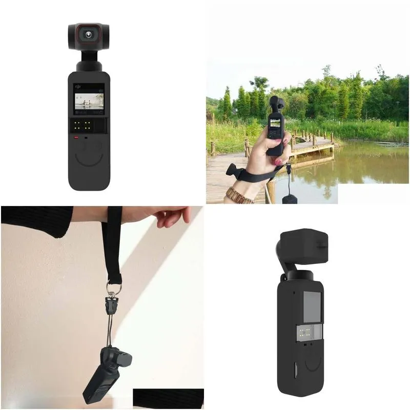 Tripods PULUZ 2 In 1 For DJI OSMO Pocket Handheld Gimbal Camera Soft Silicone Cover Protective Case Set Good Special