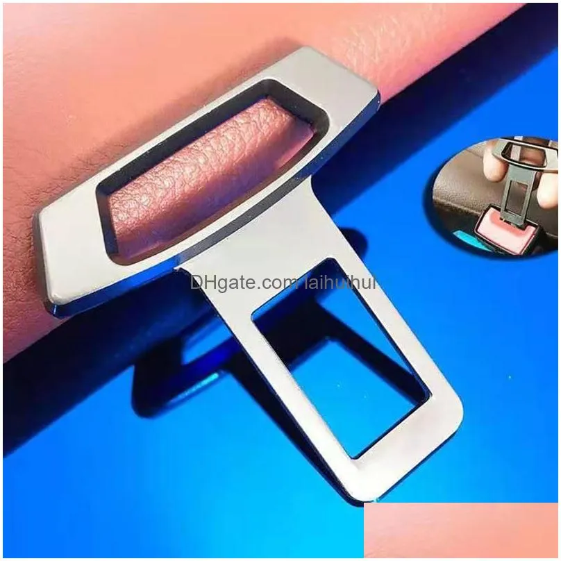safety belts accessories 2pcs belt buckles car seat alarm canceler stopper plug buckle clip extender217c