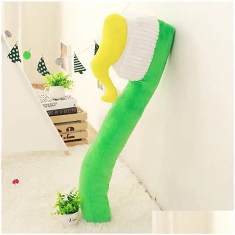 Stuffed & Plush Animals 90Cm One Piece Creative Toothbrush Pillow Soft Pp Cotton Stuffed Slee Pillows Plush Toy Sofa Decoration Office Dh96T