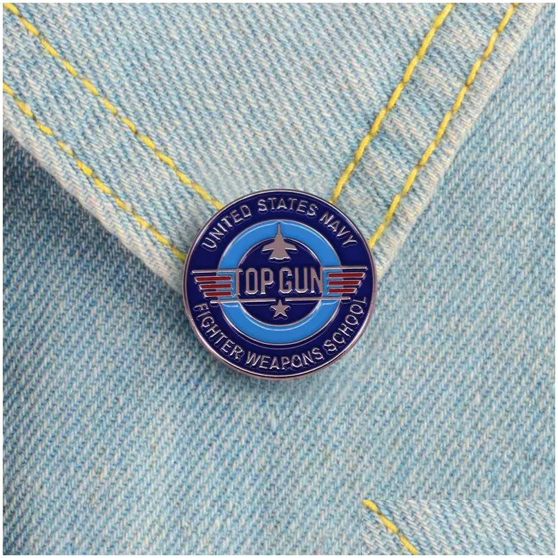 Classic Action Movie Top Gun Enamel Pin Badge Backpack Decoration Jewelry Accessories