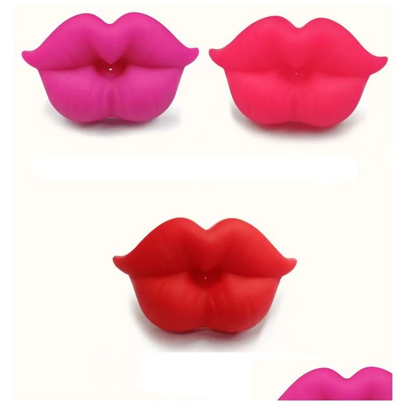 Newborn funny Big red lips Pacifiers Silicone infant Pacifiers 5 colors baby Soother Nipples C4493
