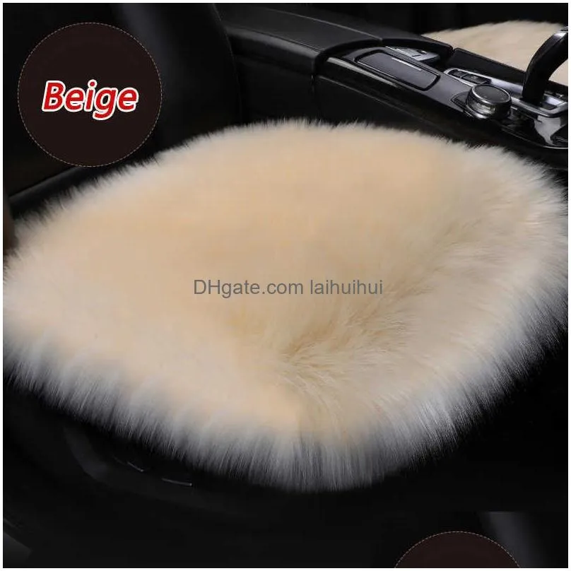 car seat covers winter warm car seat covers artificial plush cars cushion soft synthetic wool seats fit for auto truck suv van pink