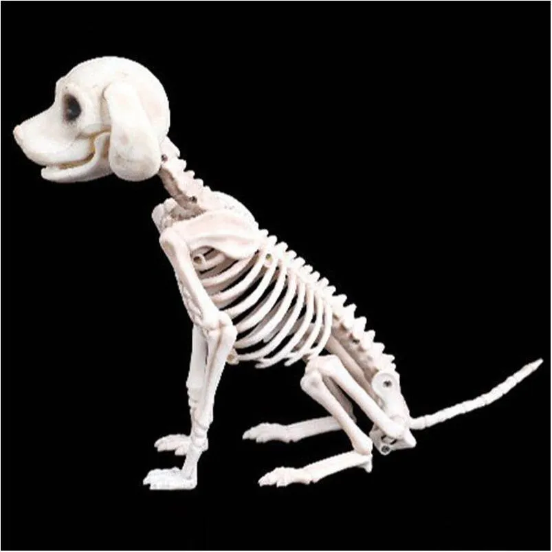 halloween skeleton dog prop animal bones party shop decoration horror skull props y201006