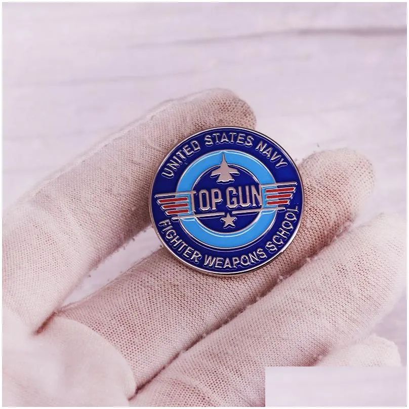 Classic Action Movie Top Gun Enamel Pin Badge Backpack Decoration Jewelry Accessories