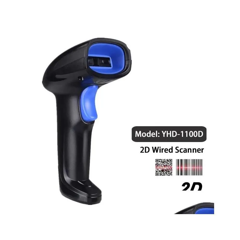 Scanners Yhdaa Laser Barcode Scanner 1D Handheld Bar Code Reader Scanning Hine For Supermarket And Bank Brazil Febran Drop Delivery Co