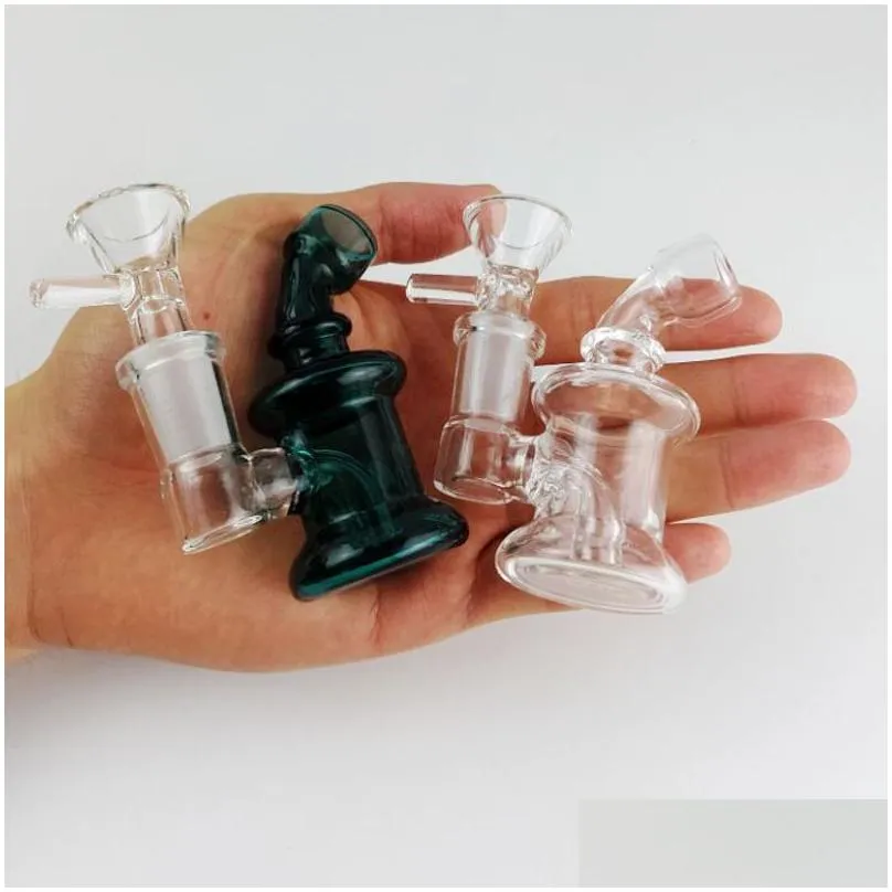 heady bong mini bong 3 inch pyrex glass mini bongs thick rig water bongs 14mm joint fab egg bongs oil rig dabs recycler water pipes with