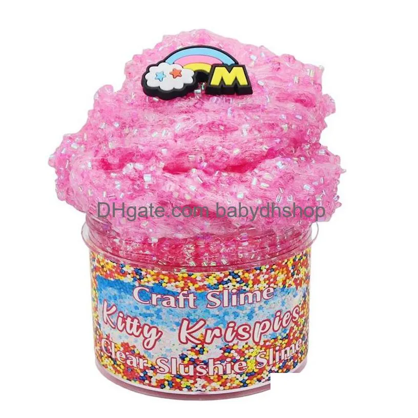 50ml education slime fluffy glue toy clay supplies crystal jelly mud cartoon modelling gift plasticine for kids 0755