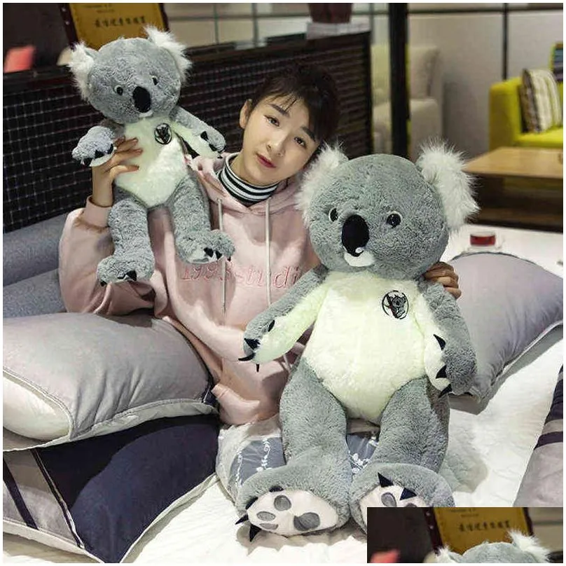 Plush Dolls 100-80Cm Big Nt Australia Koala Plush Toy Soft Stuffed Bear Doll Toys Kids Juguetes For Girls Birthday Gift 220119 Drop De Dheun