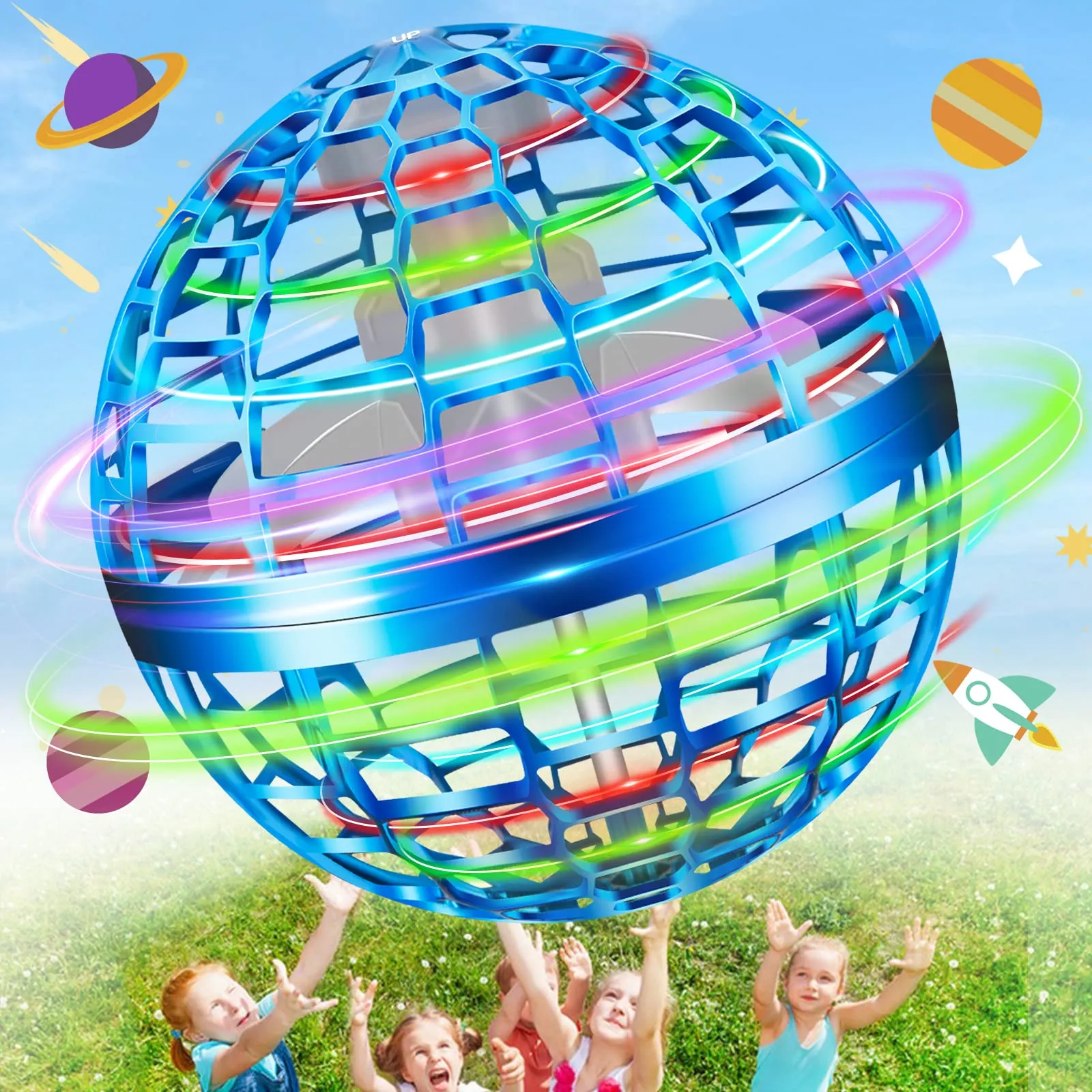 flying toy that brings magic into reality blue flying toy ball hand controlled flying ball magic ball drones for kids outdoor toys