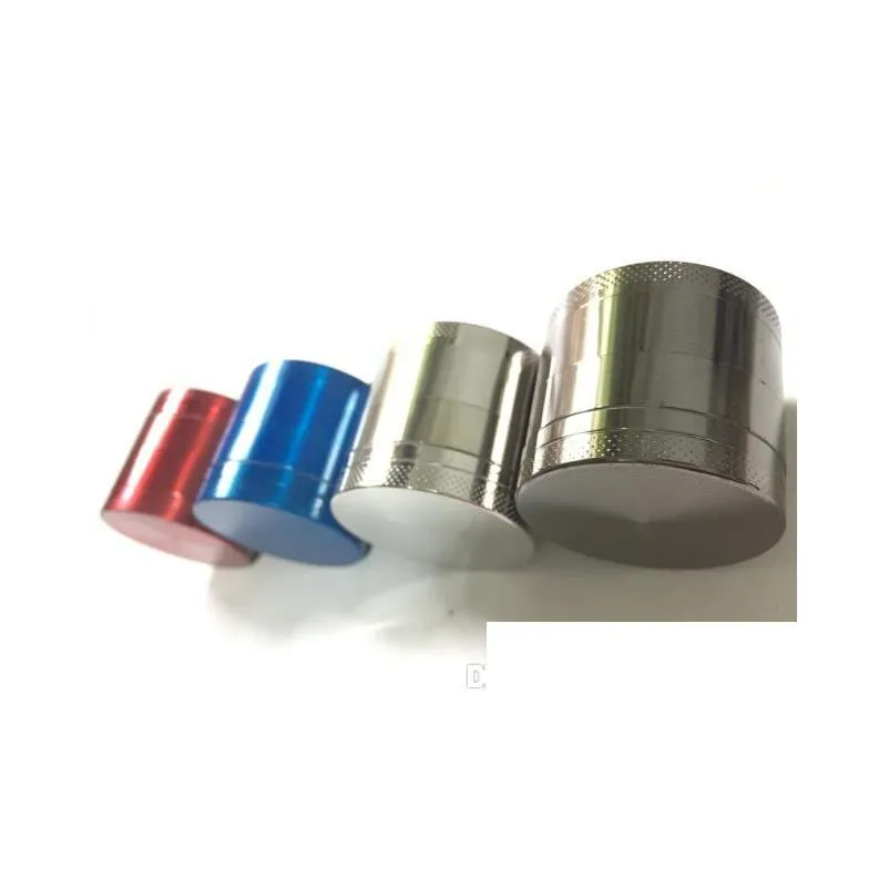 40mm 4 parts zinc herb metal grinders tobacco grinder mini hand muller crusher smoking herb grinder accessories tools