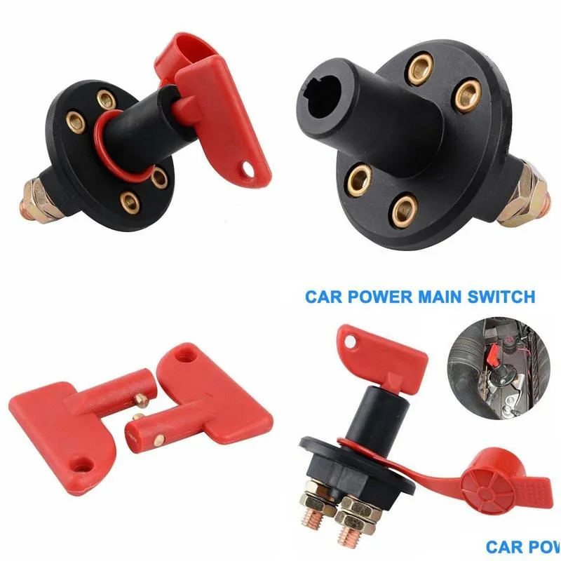 12v 24v 300a battery main switch disconnector compact size isolator disconnect device sturdy durable car boat switch accessories