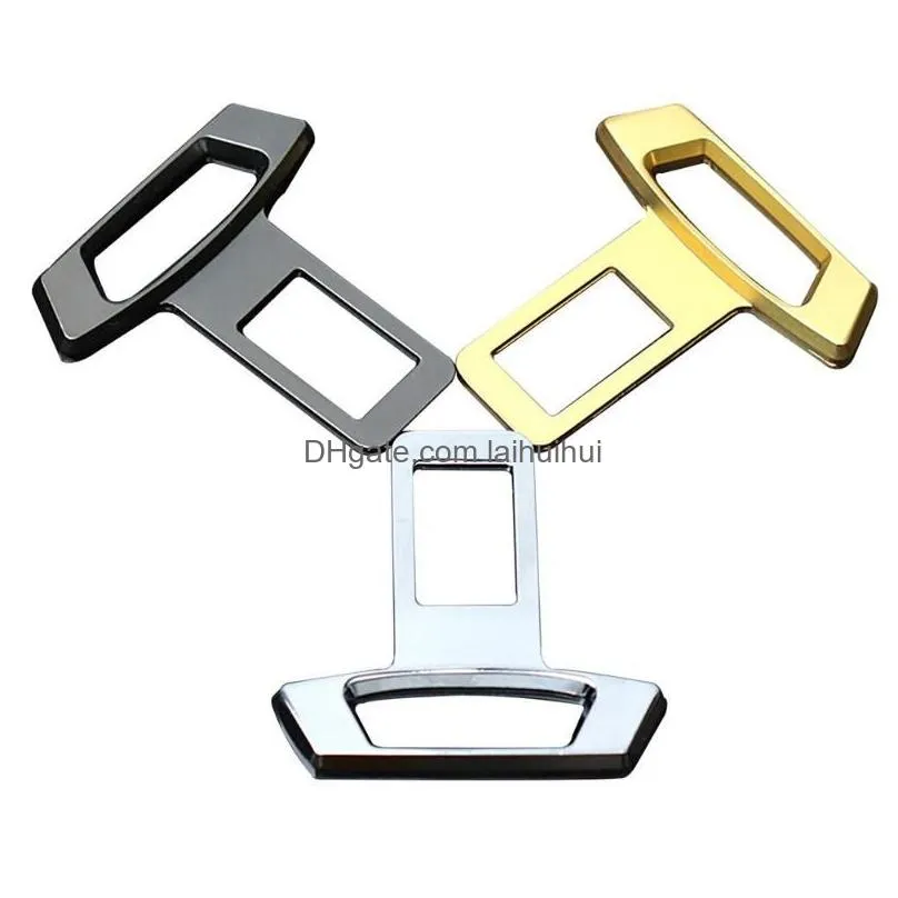 safety belts accessories 2pcs belt buckles car seat alarm canceler stopper plug buckle clip extender217c