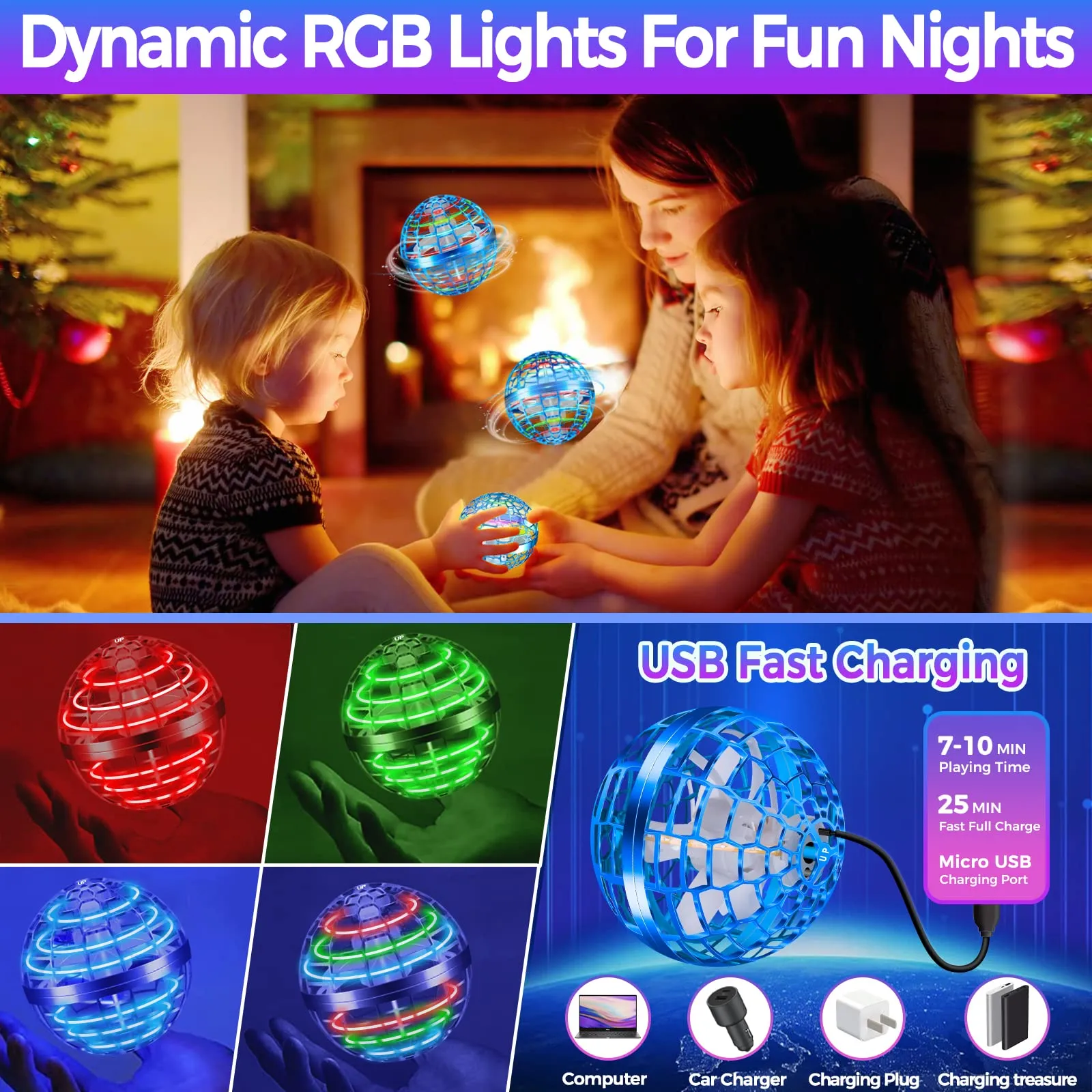 flying orb ball 2022 boomerang ball hover orb magic flying ball toys 360 rotating flying space orb led fly nebula infinity soaring orb ball flying spinner hand controlled drones for kids teen adult