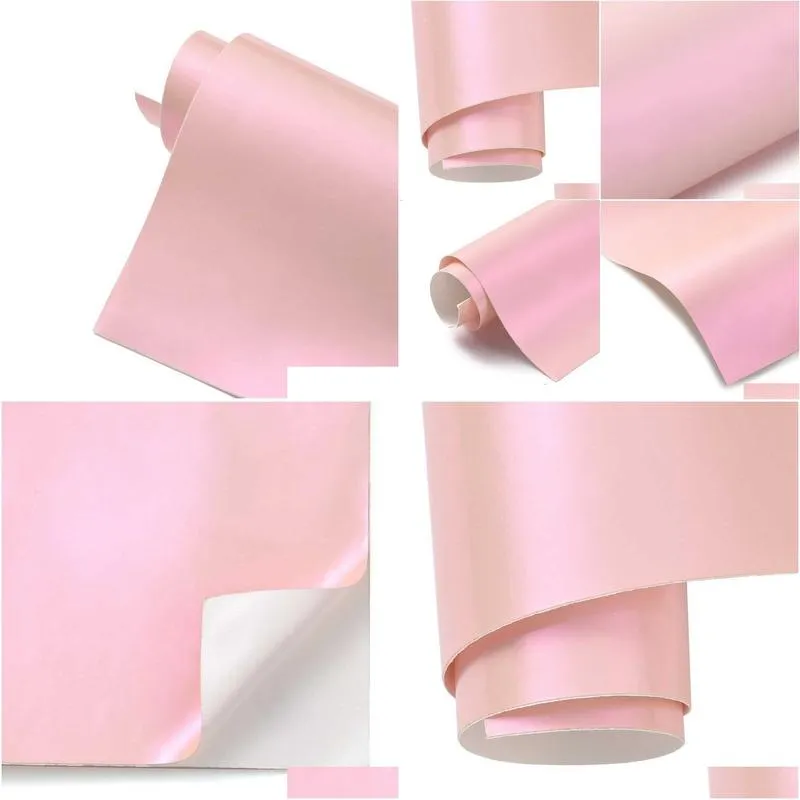 DIY Pink Car Body Films Vinyl Wrapping Sticker Decal Air Release Film Interior Decoration Accessories