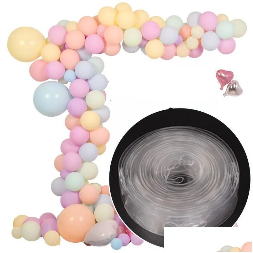 diy latex balloons modeling tool plastic balloon chain 5m balloon tie knob tool birthday party wedding decoration supplies