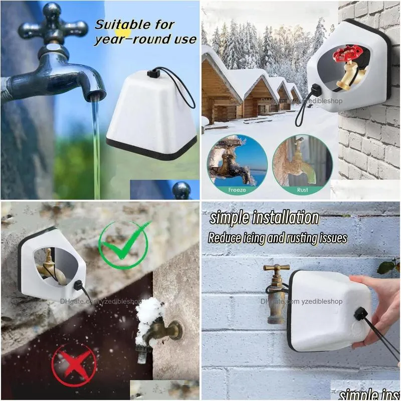 kitchen faucets 4 pcs faucet antize protective covers ze proof universal cold weather insulation sponge easy to install