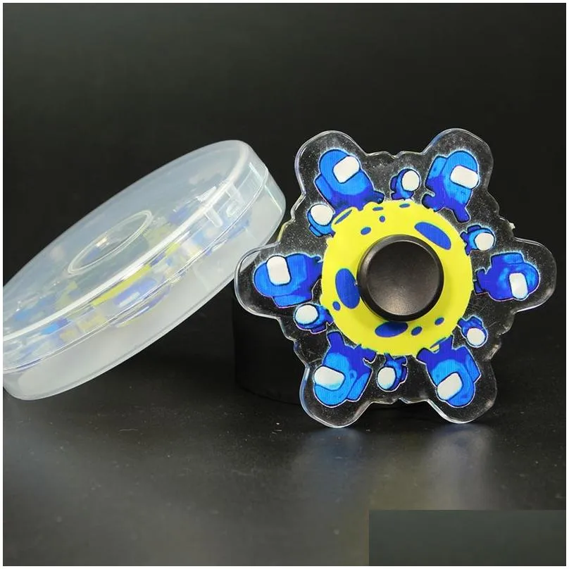 Decompression Toy Fidget Toys Rotating Animation Spinner Running Animated Character Bearing Dynamic Spinning Top Toy Hand Fingertip Gy Dhzhb