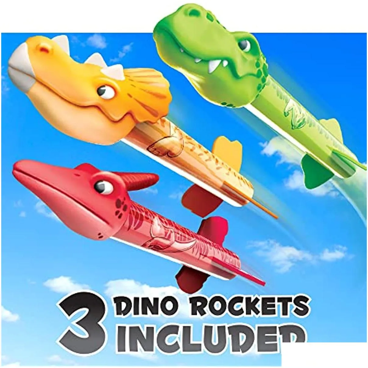 Sports Toys Sports Toys Dinosaurs Blasters Rocket Launcher For Kids Launch Up To 100 Feet Birthday Gift Outdoor Toy Game Drop Delivery Dhp0U