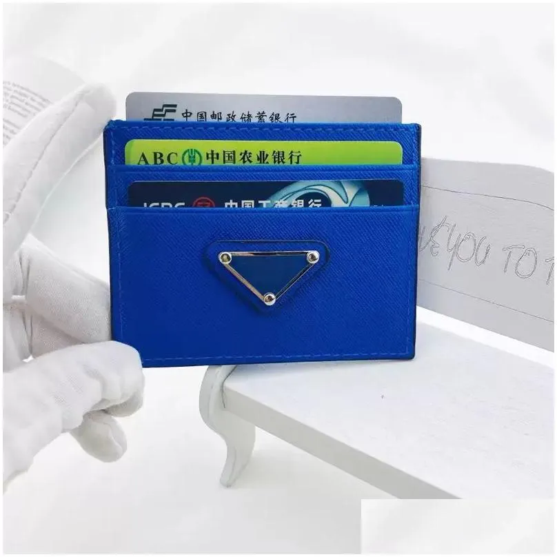 designer womens mens reedition triangle card holder purses wallets luxurys vintage wallet leather with box branded retro wholesale holders coin card key pouch