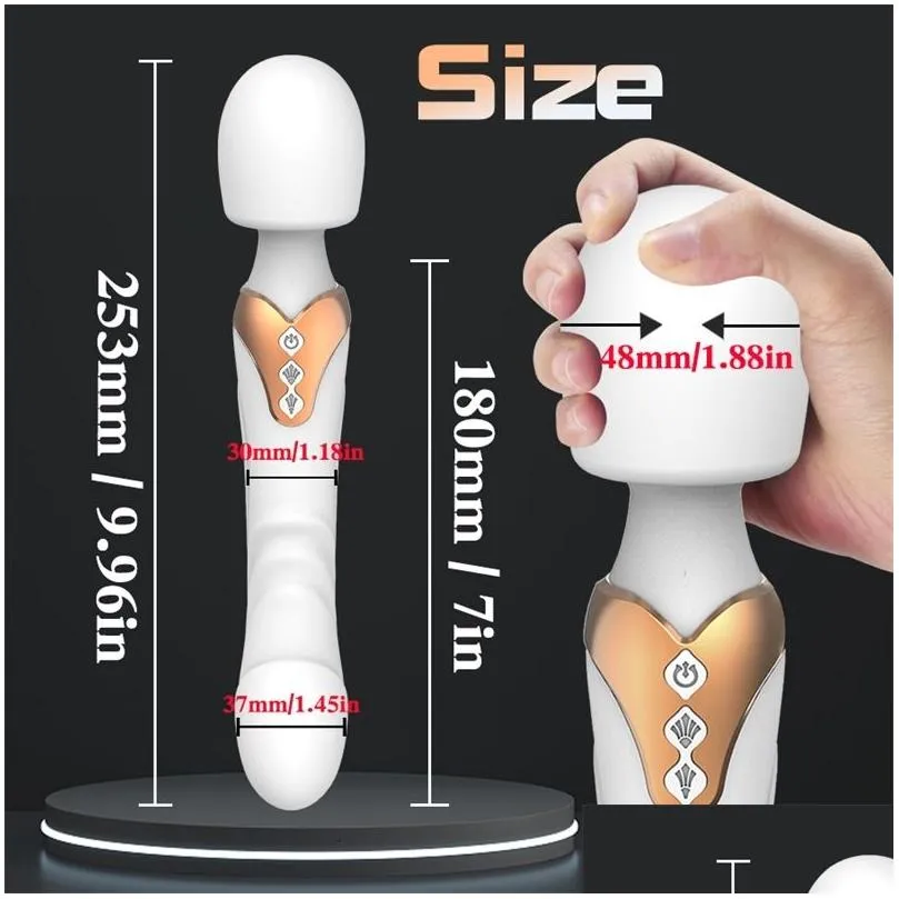 massager toy powerful av vibrator dildo magic wand for women 10 modes clitoris stimulator g spot vagina massager adult toys woman