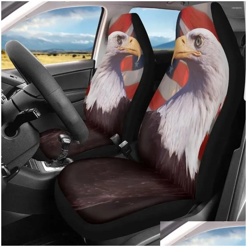 Car Seat Covers Fashion Fierce  Pattern Front Cover Set Comfort Material Vehicle Clean Protector High Quality Accessory