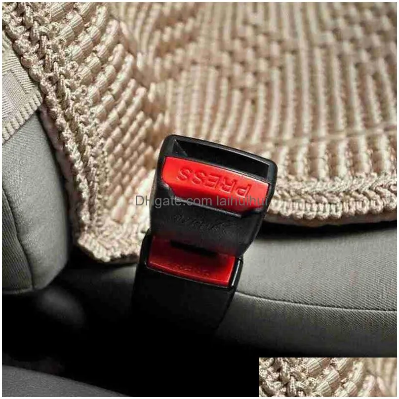 2pcs update thicken car seat belt clip extender safety seatbelt lock buckle plug thick insert socket extender safety buckle2378