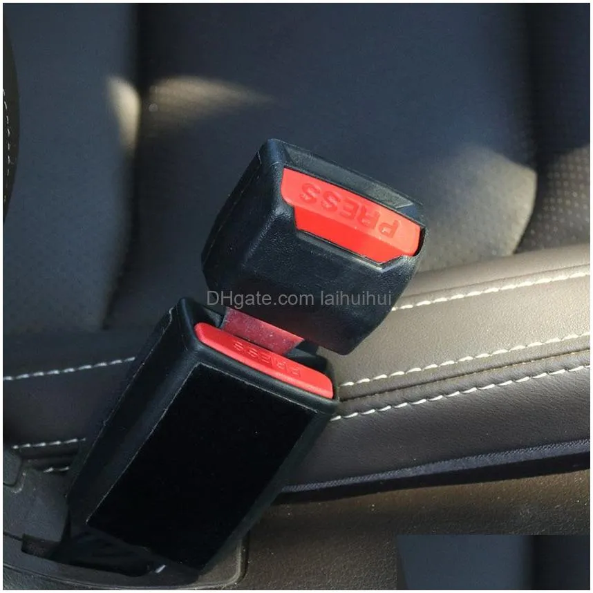 2pcs update thicken car seat belt clip extender safety seatbelt lock buckle plug thick insert socket extender safety buckle2378