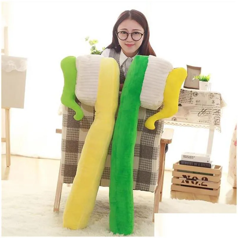 Stuffed & Plush Animals 90Cm One Piece Creative Toothbrush Pillow Soft Pp Cotton Stuffed Slee Pillows Plush Toy Sofa Decoration Office Dh96T