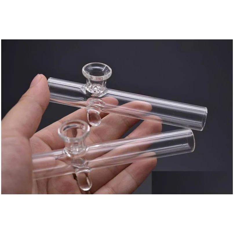 high quality labs tobacco pipes thick glass steamroller pipes steam roller labs curved smoking hookah glass hand pipe with sonwflake