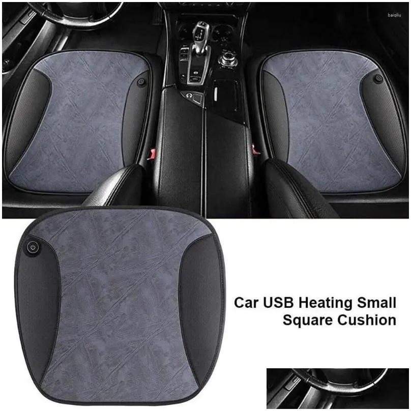 Car Seat Covers Heating Cushion Down Square 12V Small USB Hea P1B4