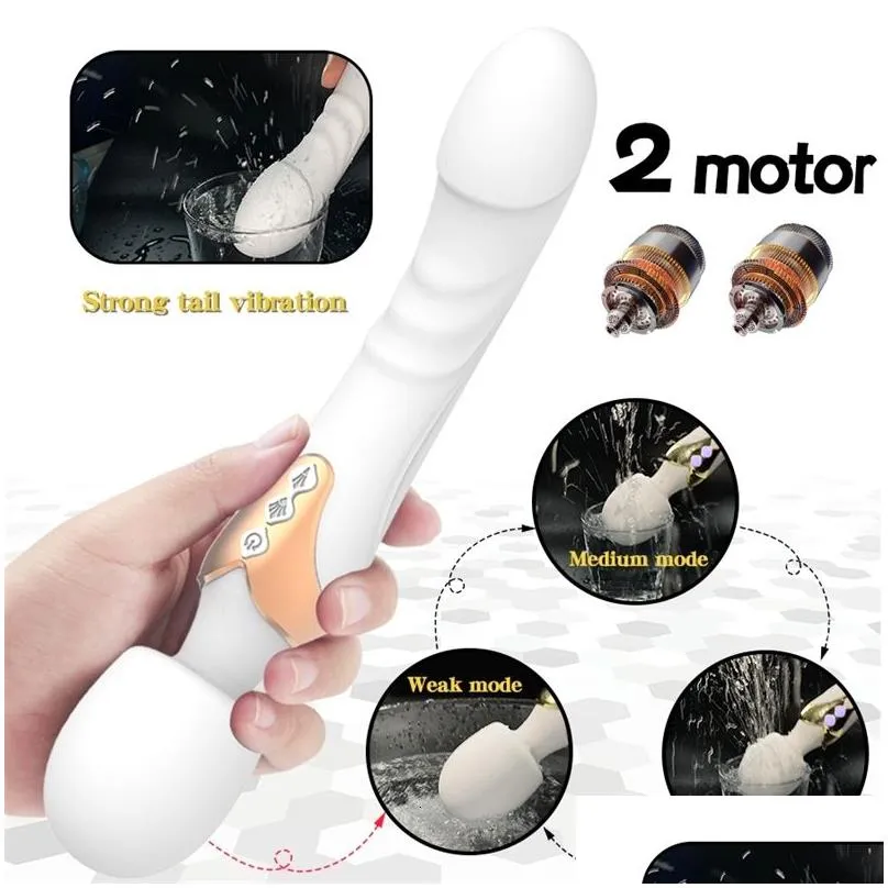 massager toy powerful av vibrator dildo magic wand for women 10 modes clitoris stimulator g spot vagina massager adult toys woman